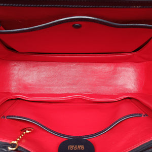 Pre-owned Gucci Bamboo Navy Leather 000.01 handbag | stylenewstar