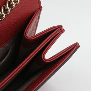 Pre-owned Gucci Interlocking G Red Leather 510304 shoulderbag | stylenewstar