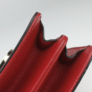 Pre-owned Gucci Interlocking G Red Leather 510304 shoulderbag | stylenewstar