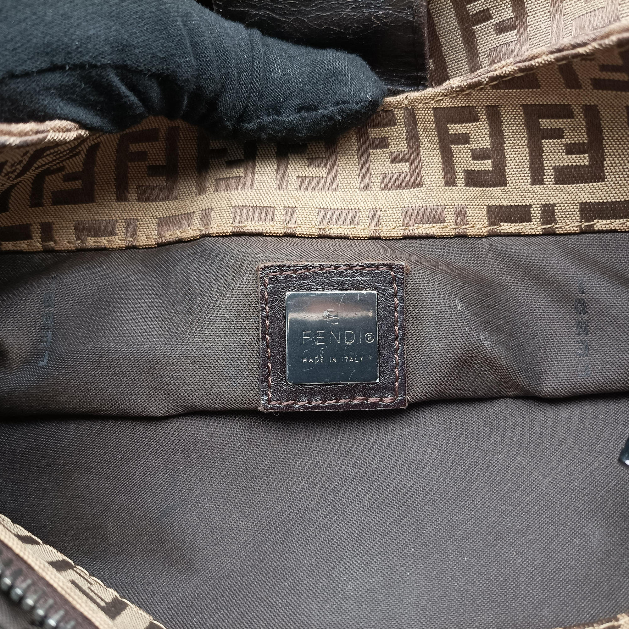 Secondhand Fendi Zucchino Camel Canvas 8BR036 handbag | stylenewstar