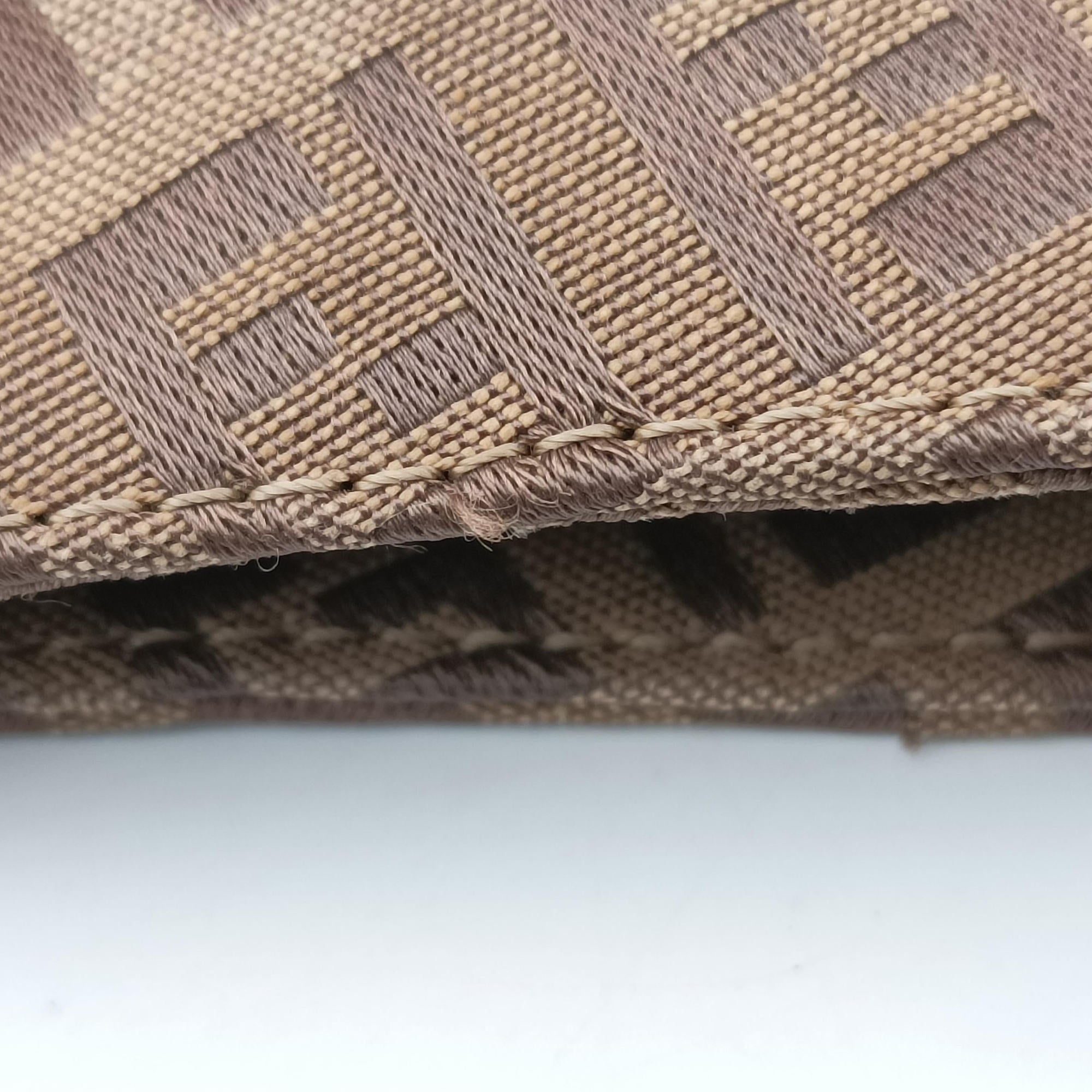 Secondhand Fendi Zucchino Camel Canvas 8BR036 handbag | stylenewstar