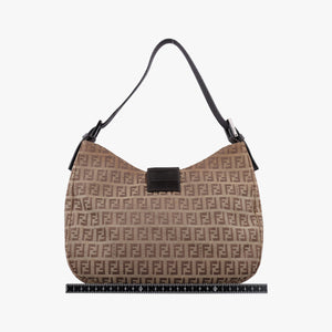 Secondhand Fendi Zucchino Camel Canvas 8BR036 handbag | stylenewstar