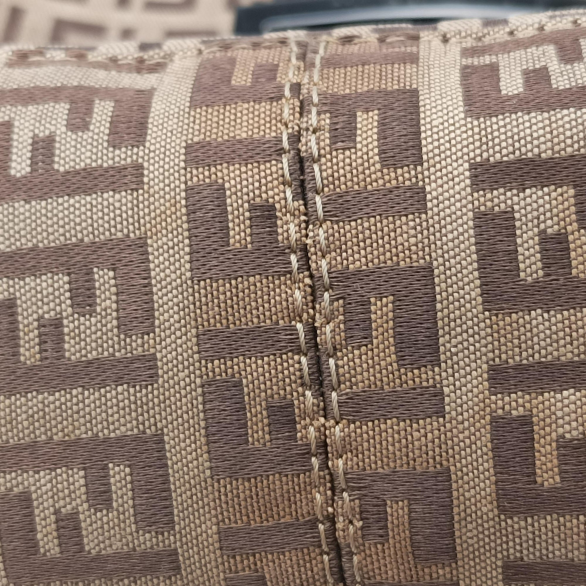 Secondhand Fendi Zucchino Camel Canvas 8BR036 handbag | stylenewstar