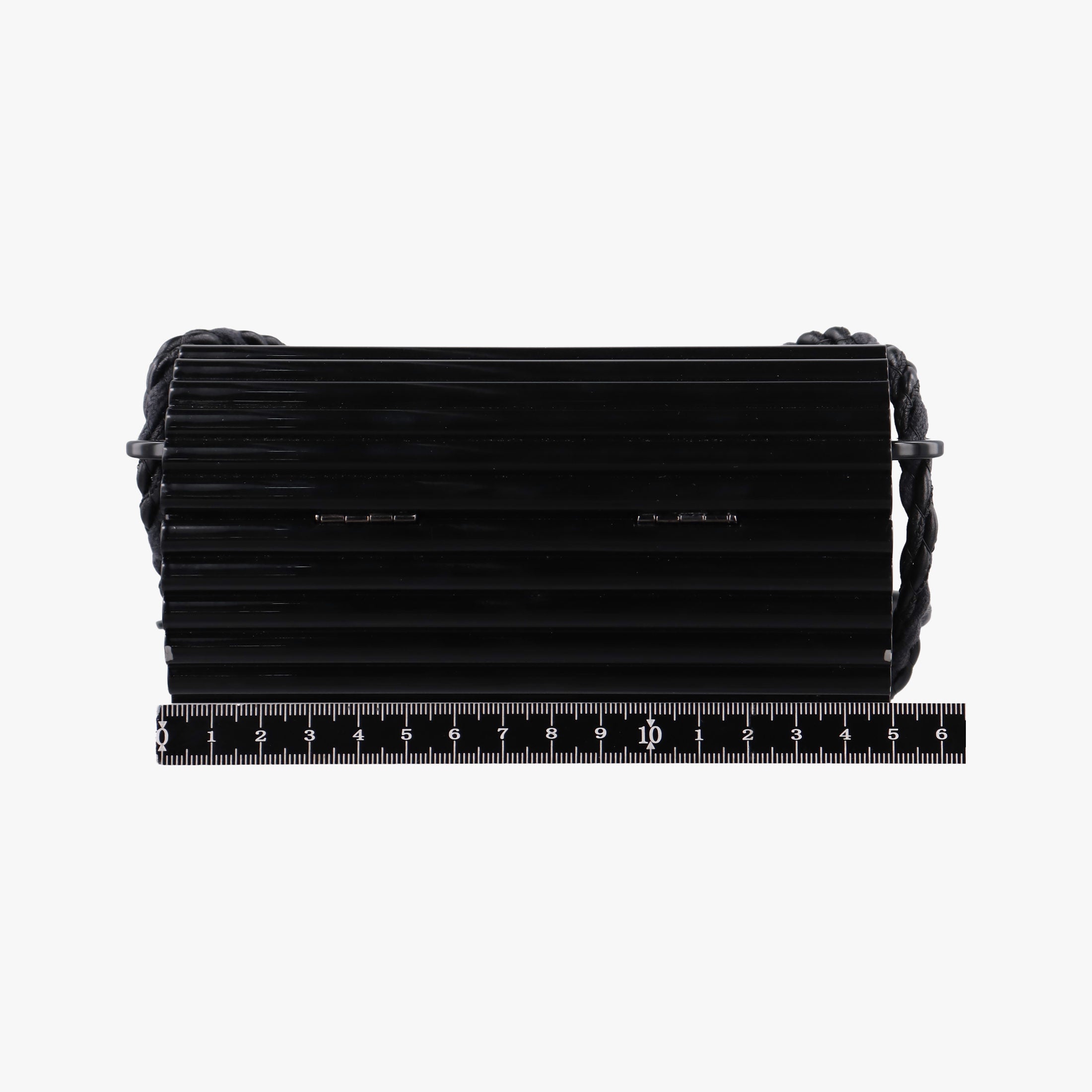 Pre-owned Yves Saint Laurent Fringe Monogram Opium Box Black Plexiglass 418523 shoulderbag | stylenewstar