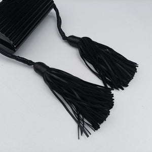 Pre-owned Yves Saint Laurent Fringe Monogram Opium Box Black Plexiglass 418523 shoulderbag | stylenewstar