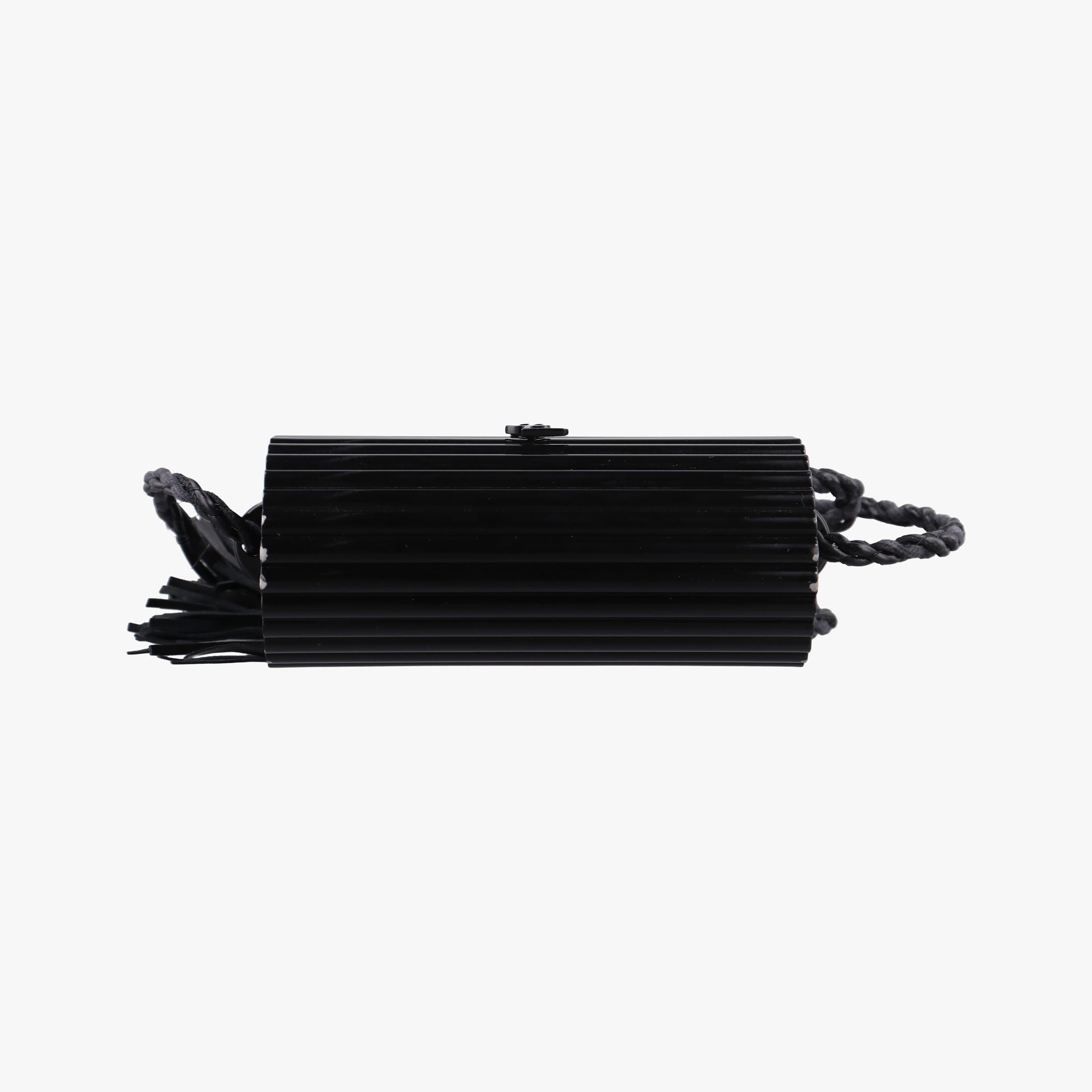 Pre-owned Yves Saint Laurent Fringe Monogram Opium Box Black Plexiglass 418523 shoulderbag | stylenewstar