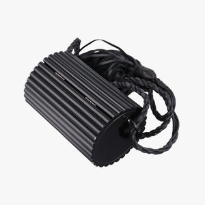 Pre-owned Yves Saint Laurent Fringe Monogram Opium Box Black Plexiglass 418523 shoulderbag | stylenewstar