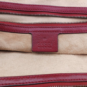 Pre-owned Gucci Re(Belle) Red Leather 516459 shoulderbag | stylenewstar