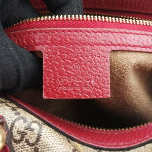 Pre-owned Gucci GG SUPREME beige×Multicolour PVC coated canvas×Leather 409529 shoulderbag | stylenewstar