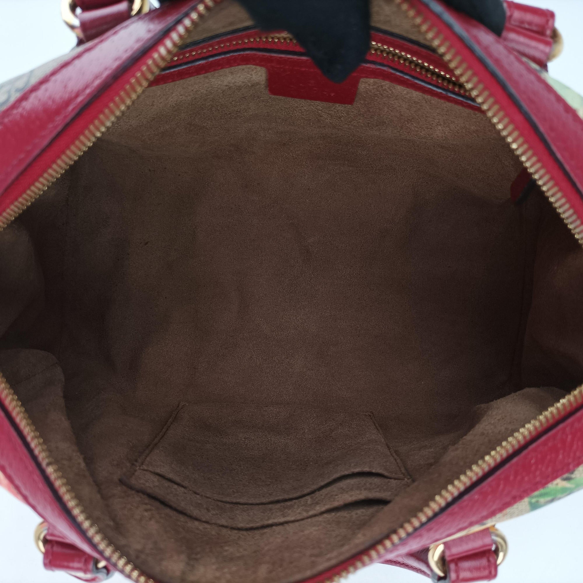 Pre-owned Gucci GG SUPREME beige×Multicolour PVC coated canvas×Leather 409529 shoulderbag | stylenewstar