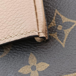 Pre-owned Louis Vuitton MARIGNAN brown×SESAME Monogram Canvas×calf leather M44544 shoulderbag | stylenewstar