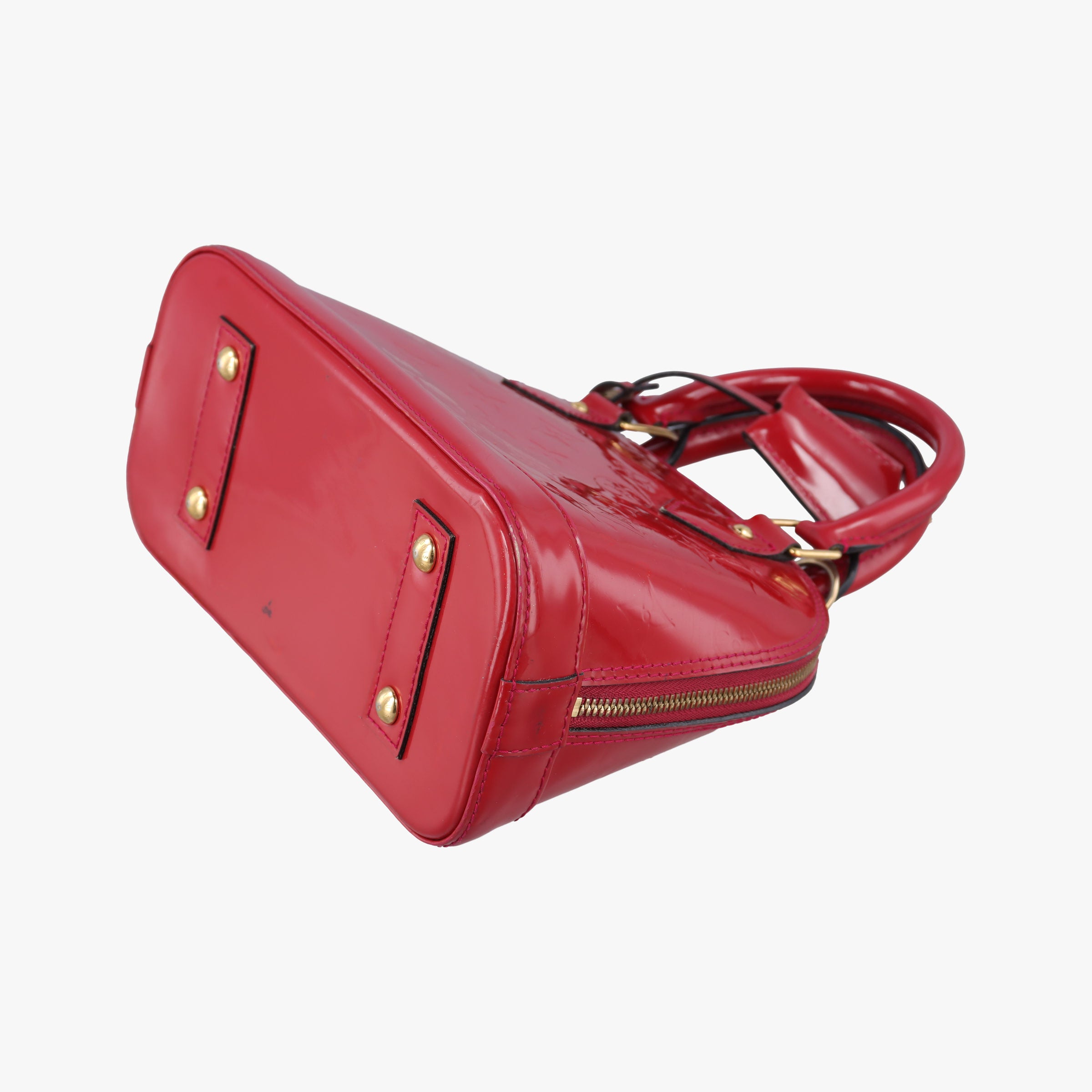 Pre-owned Louis Vuitton Alma BB CERISE Vernis M90174 shoulderbag | stylenewstar