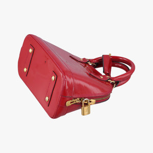 Pre-owned Louis Vuitton Alma BB CERISE Vernis M90174 shoulderbag | stylenewstar