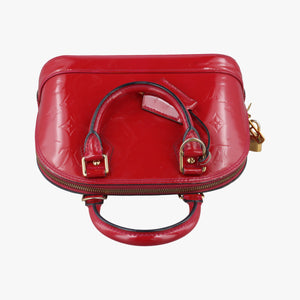 Pre-owned Louis Vuitton Alma BB CERISE Vernis M90174 shoulderbag | stylenewstar