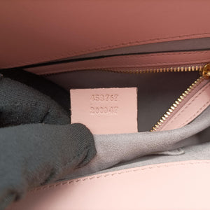 Pre-owned Gucci Bamboo Nymphaea Pink Leather 453767 shoulderbag | stylenewstar