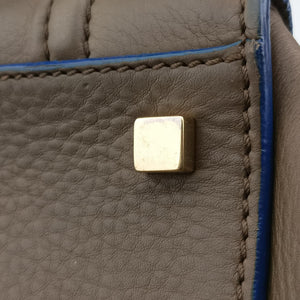 Pre-owned Celine Luggage Small Square Phantom Brown Leather  handbag | stylenewstar