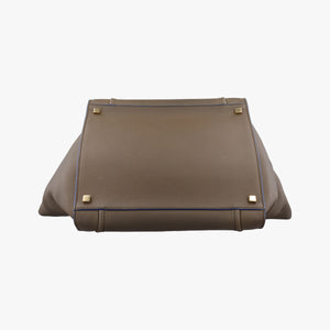 Pre-owned Celine Luggage Small Square Phantom Brown Leather  handbag | stylenewstar