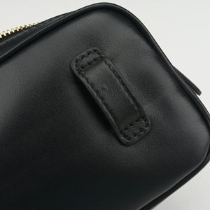 Vintage Miu Miu Logo belt Black leather  bum bag/waist bag | stylenewstar