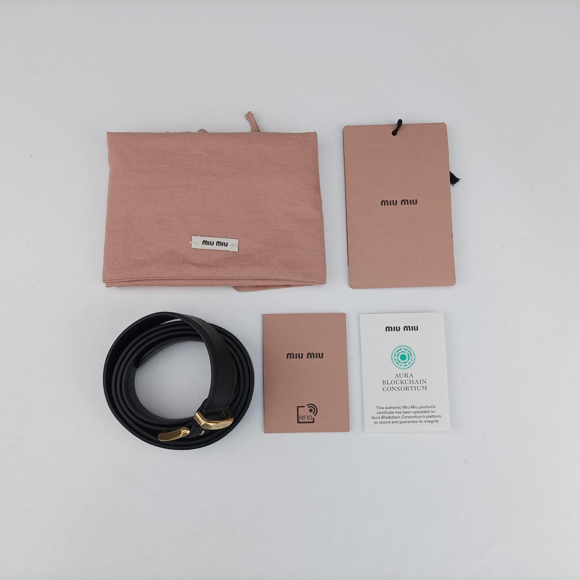 Vintage Miu Miu Logo belt Black leather  bum bag/waist bag | stylenewstar
