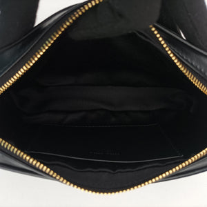 Vintage Miu Miu Logo belt Black leather  bum bag/waist bag | stylenewstar
