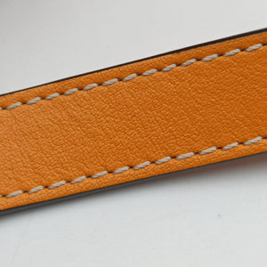 Pre-owned Loewe Hammock Drawstring Mini Orange Leather  shoulderbag | stylenewstar