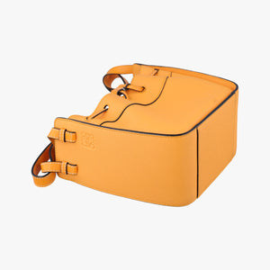 Pre-owned Loewe Hammock Drawstring Mini Orange Leather  shoulderbag | stylenewstar