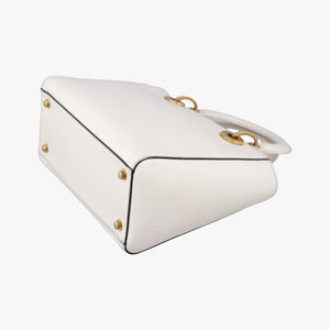Pre-owned Christian Dior Niki de Saint Phalle Lady Dior White×Multicolour Leather  shoulderbag | stylenewstar