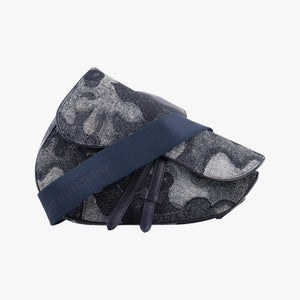 Secondhand Christian Dior Saddle Navy×white Canvas×Leather  bum bag/waist bag | stylenewstar