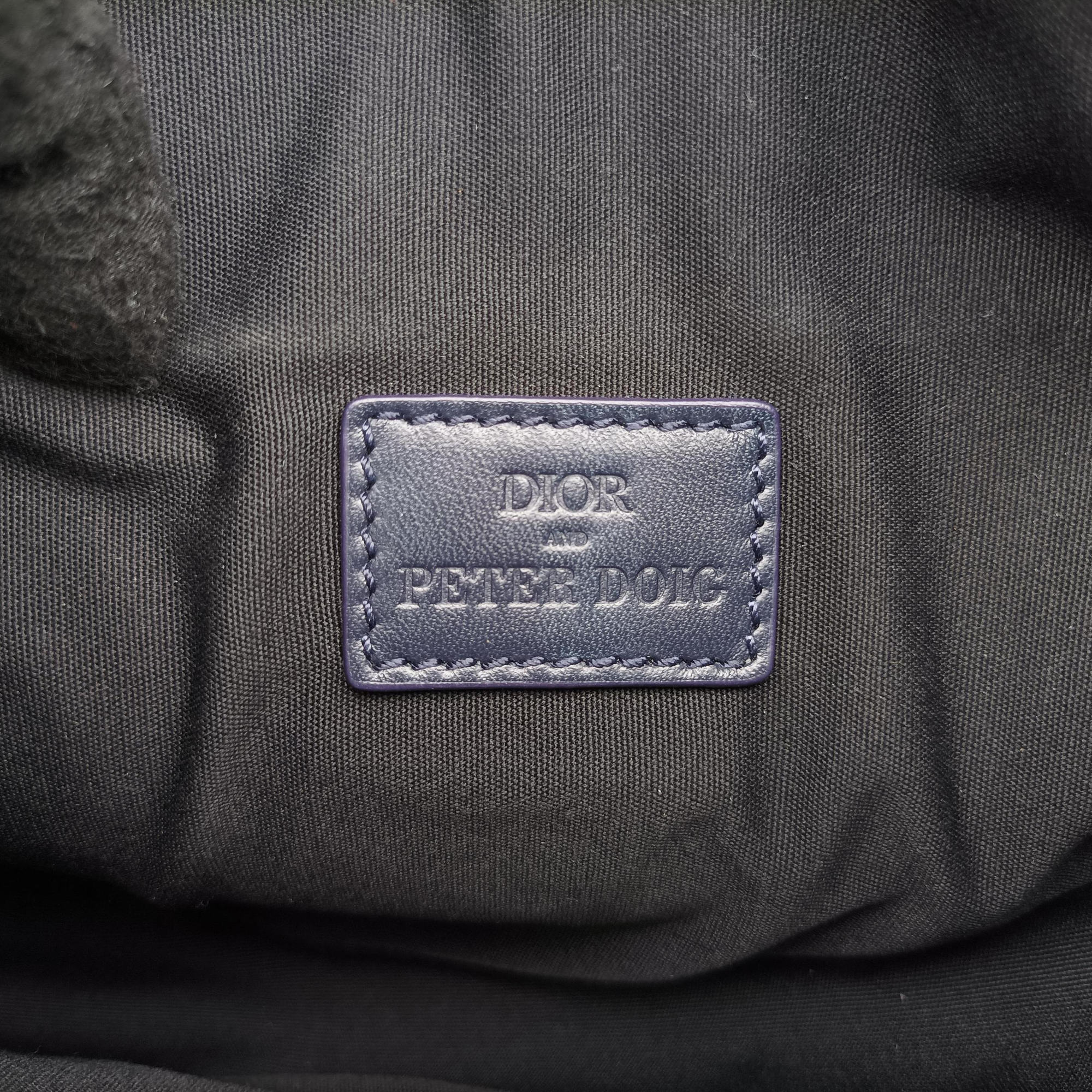 Secondhand Christian Dior Saddle Navy×white Canvas×Leather  bum bag/waist bag | stylenewstar