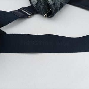 Secondhand Christian Dior Saddle Navy×white Canvas×Leather  bum bag/waist bag | stylenewstar