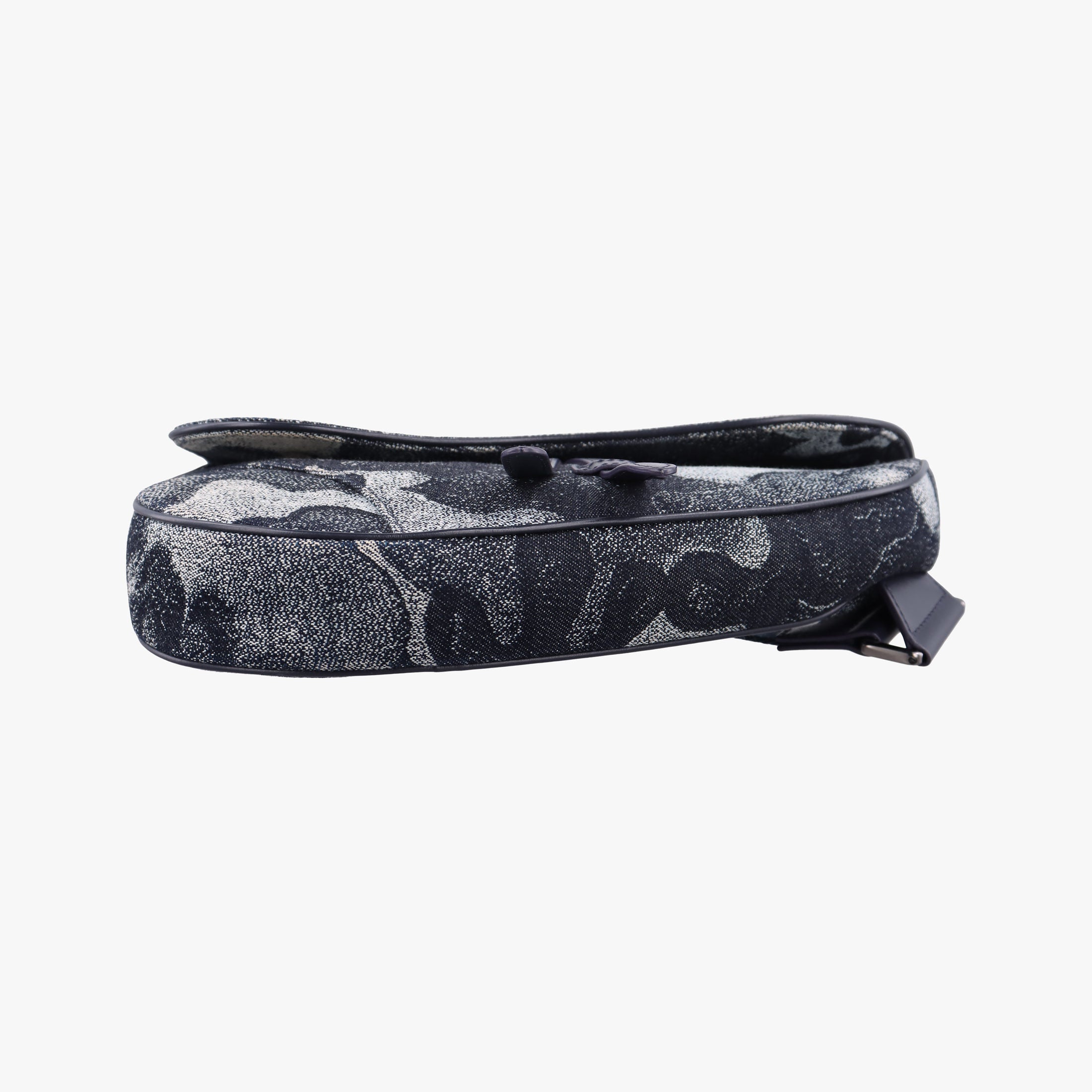 Secondhand Christian Dior Saddle Navy×white Canvas×Leather  bum bag/waist bag | stylenewstar