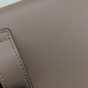 Pre-owned Fendi F is Beige Leather 8BM005 shoulderbag | stylenewstar