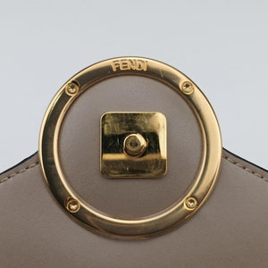 Pre-owned Fendi F is Beige Leather 8BM005 shoulderbag | stylenewstar