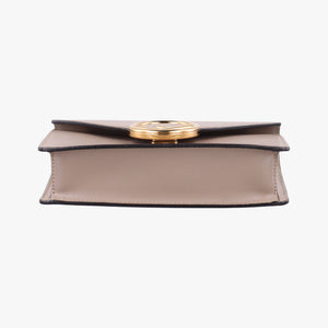Pre-owned Fendi F is Beige Leather 8BM005 shoulderbag | stylenewstar