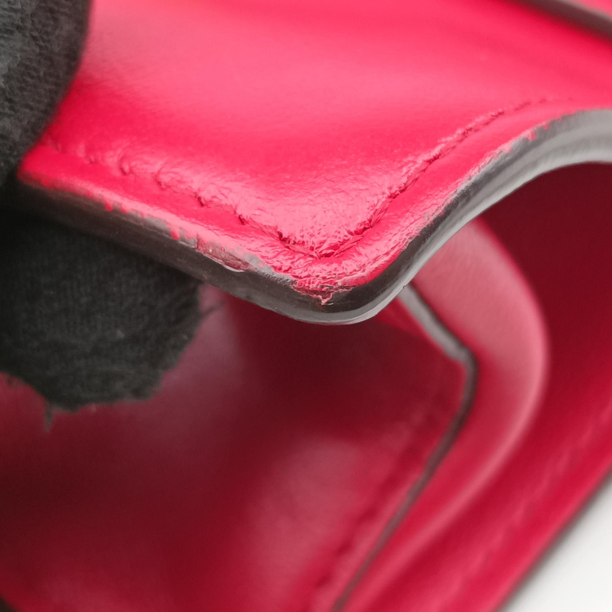 Pre-owned Fendi KAN U Red Leather 8BT312 shoulderbag | stylenewstar