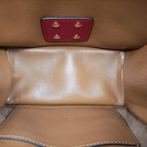 Pre-owned Fendi KAN U Red Leather 8BT312 shoulderbag | stylenewstar