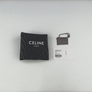 Pre-owned Celine Teen Triomphe White×brown PVC coated canvas  shoulderbag | stylenewstar