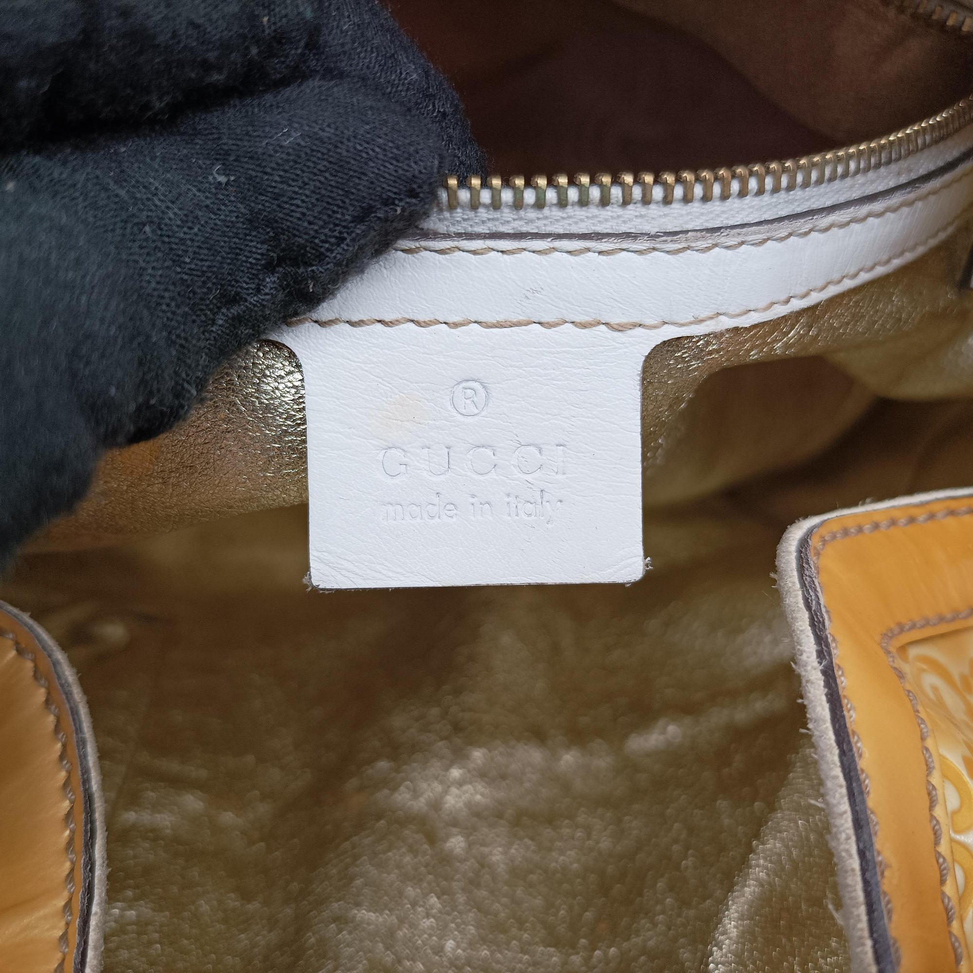 Pre-owned Gucci Bamboo Babouska Indy Hobo Golden Leather 177139 shoulderbag | stylenewstar