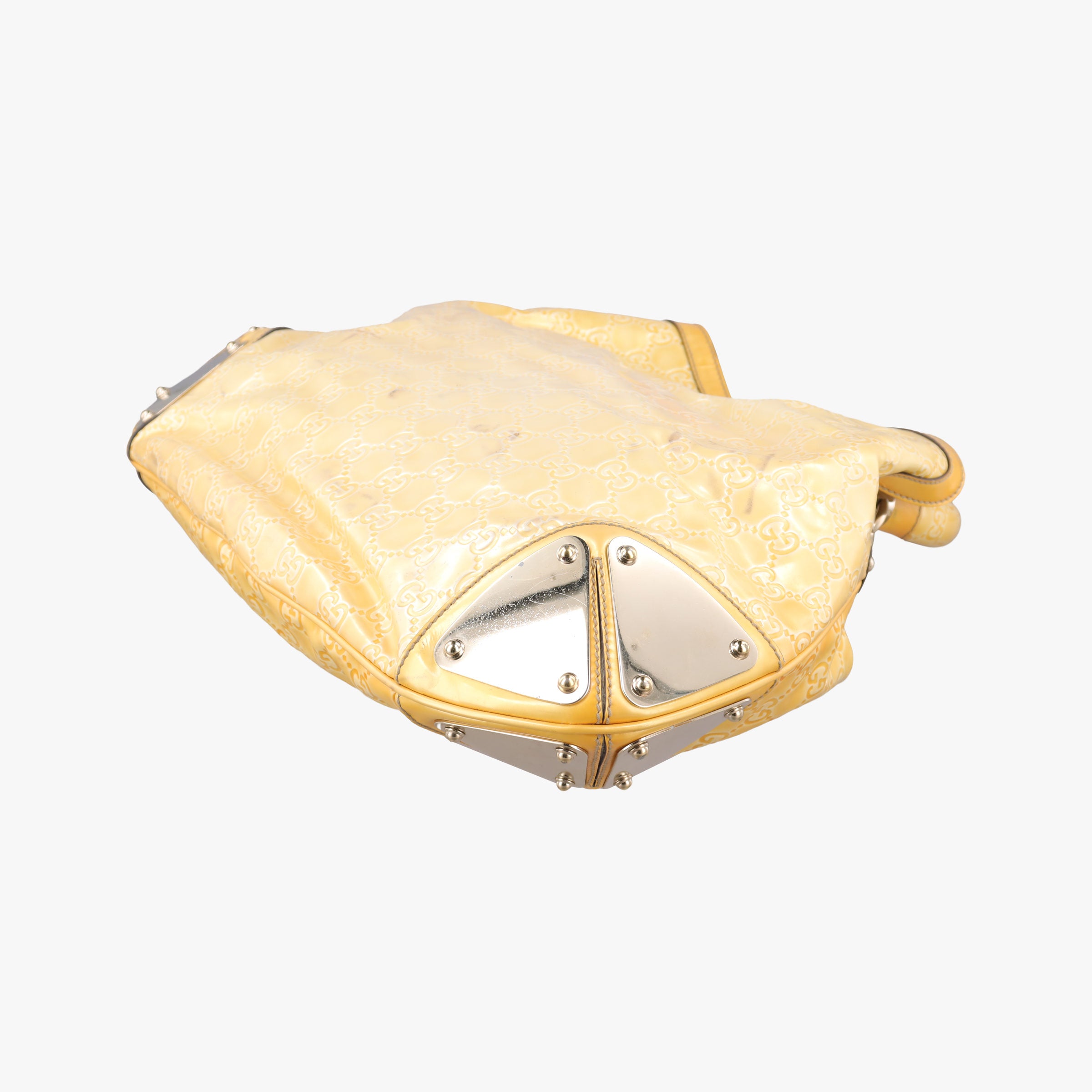 Pre-owned Gucci Bamboo Babouska Indy Hobo Golden Leather 177139 shoulderbag | stylenewstar