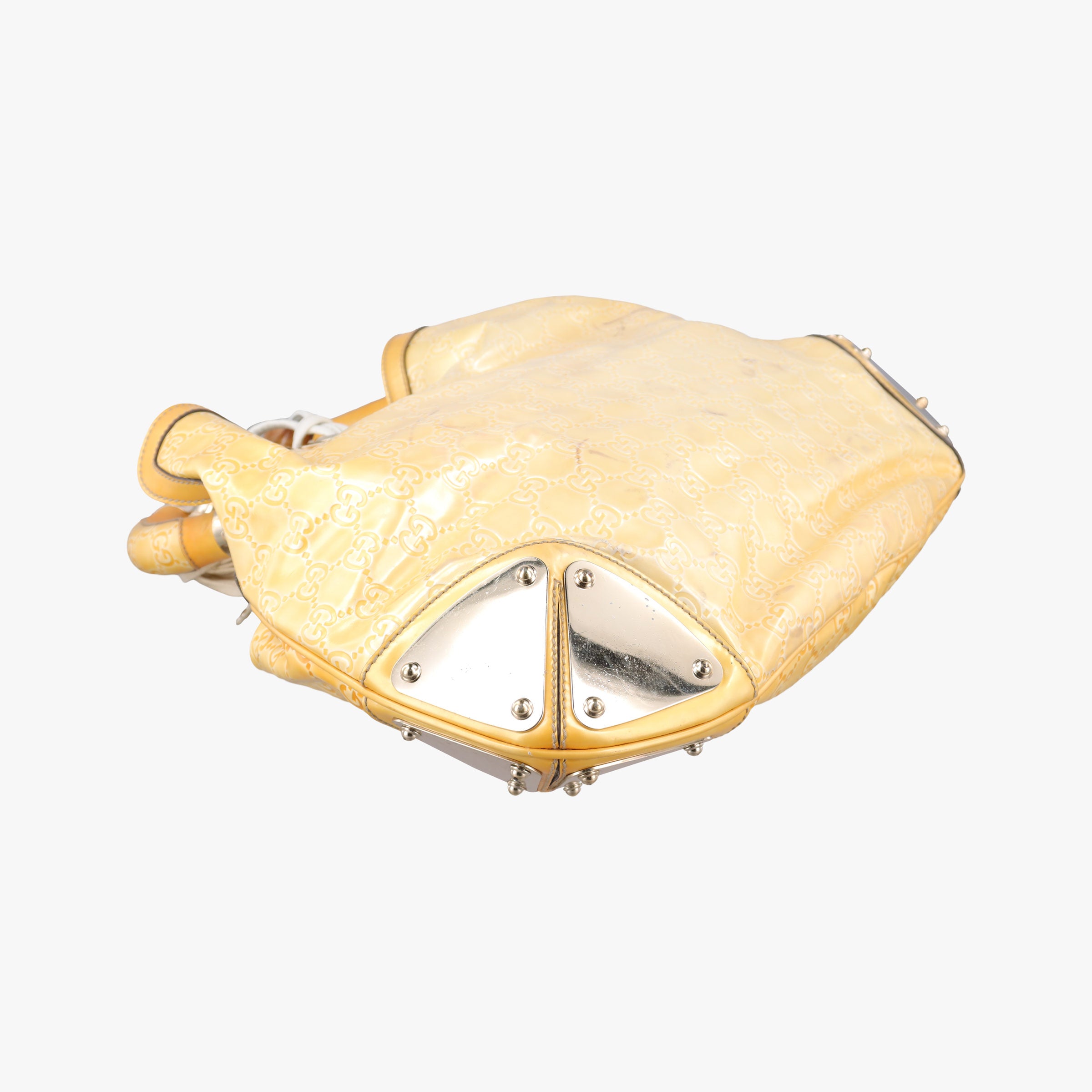 Pre-owned Gucci Bamboo Babouska Indy Hobo Golden Leather 177139 shoulderbag | stylenewstar