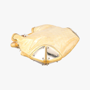 Pre-owned Gucci Bamboo Babouska Indy Hobo Golden Leather 177139 shoulderbag | stylenewstar