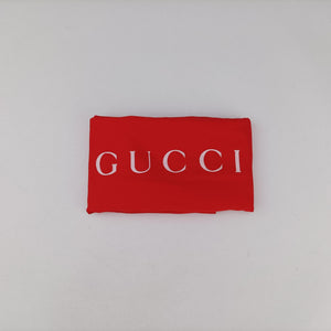 Pre-owned Gucci Techno Vintage Web L'Aveugle Par Amour Embroidered Red canvas 478327 backpack/rucksack | stylenewstar