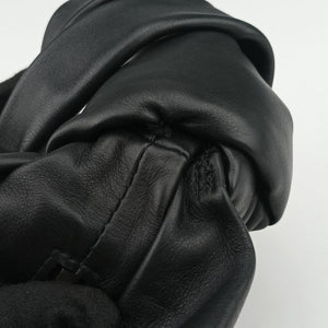 Secondhand Bottega Veneta Double Knot Black lambskin  handbag | stylenewstar