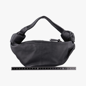 Secondhand Bottega Veneta Double Knot Black lambskin  handbag | stylenewstar