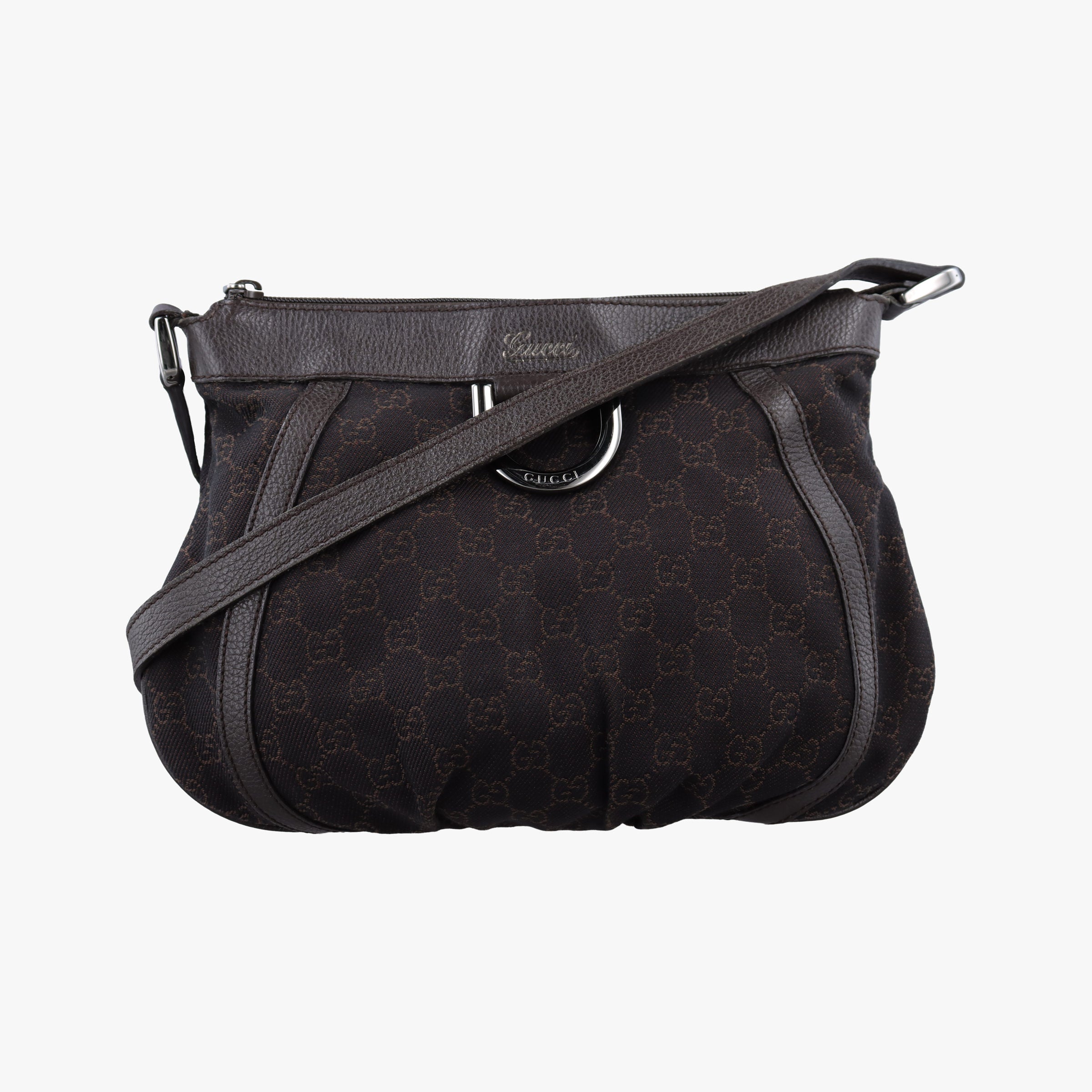 Vintage Gucci Abby Brown Canvas×Leather 265691 shoulderbag | stylenewstar