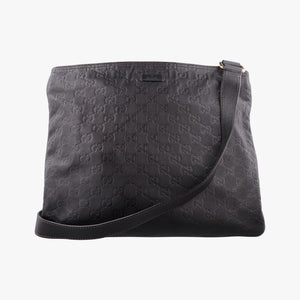 Pre-owned Gucci GG Imprime messenger Brown leather 201446 shoulderbag | stylenewstar