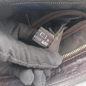 Pre-owned Gucci GG Imprime messenger Brown leather 201446 shoulderbag | stylenewstar