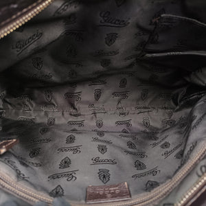 Pre-owned Gucci GG Imprime messenger Brown leather 201446 shoulderbag | stylenewstar