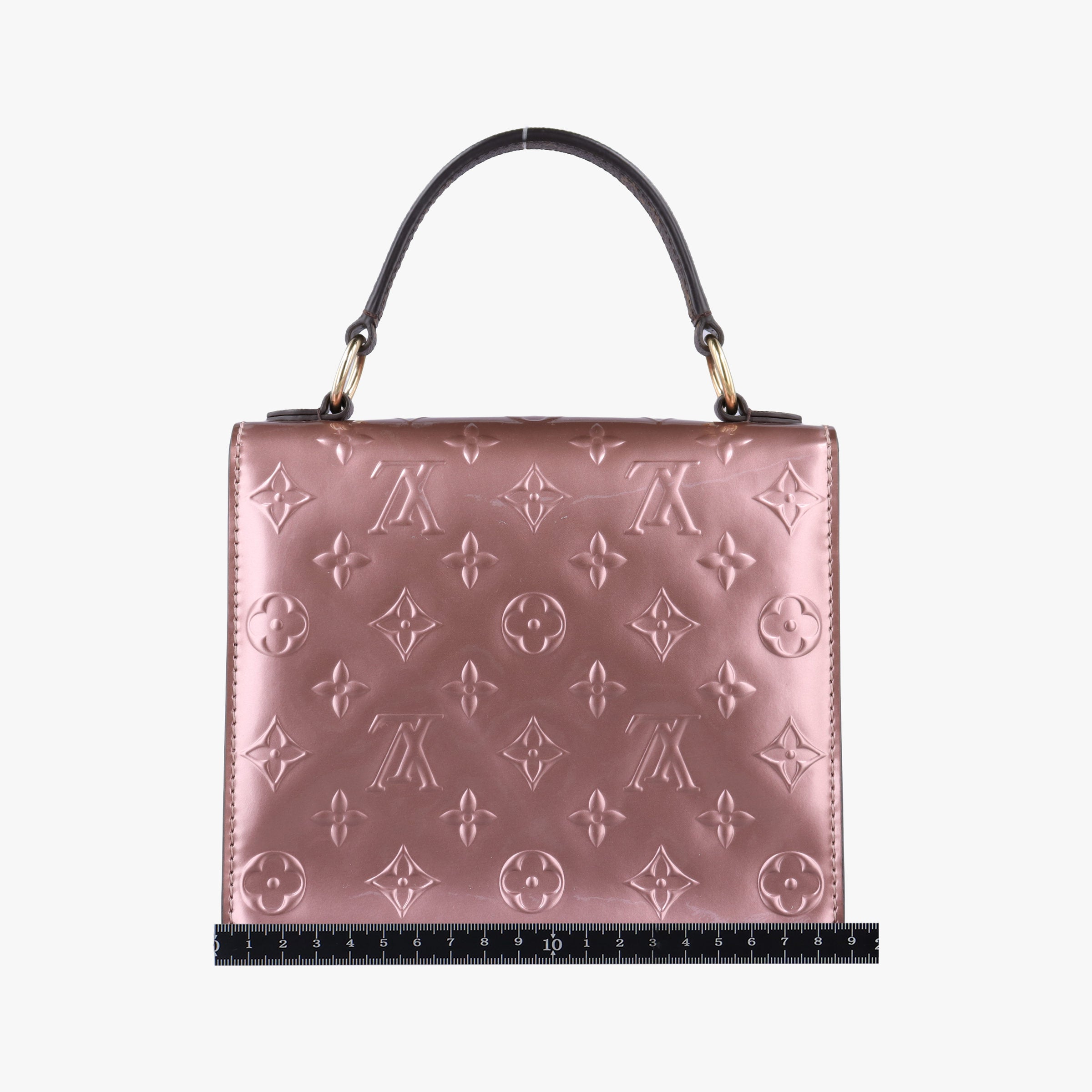 Vintage Louis Vuitton Spring Street PM Pink×Brown Vernis×Monogram M90568 shoulderbag | stylenewstar