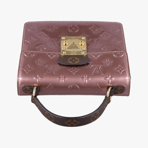 Vintage Louis Vuitton Spring Street PM Pink×Brown Vernis×Monogram M90568 shoulderbag | stylenewstar